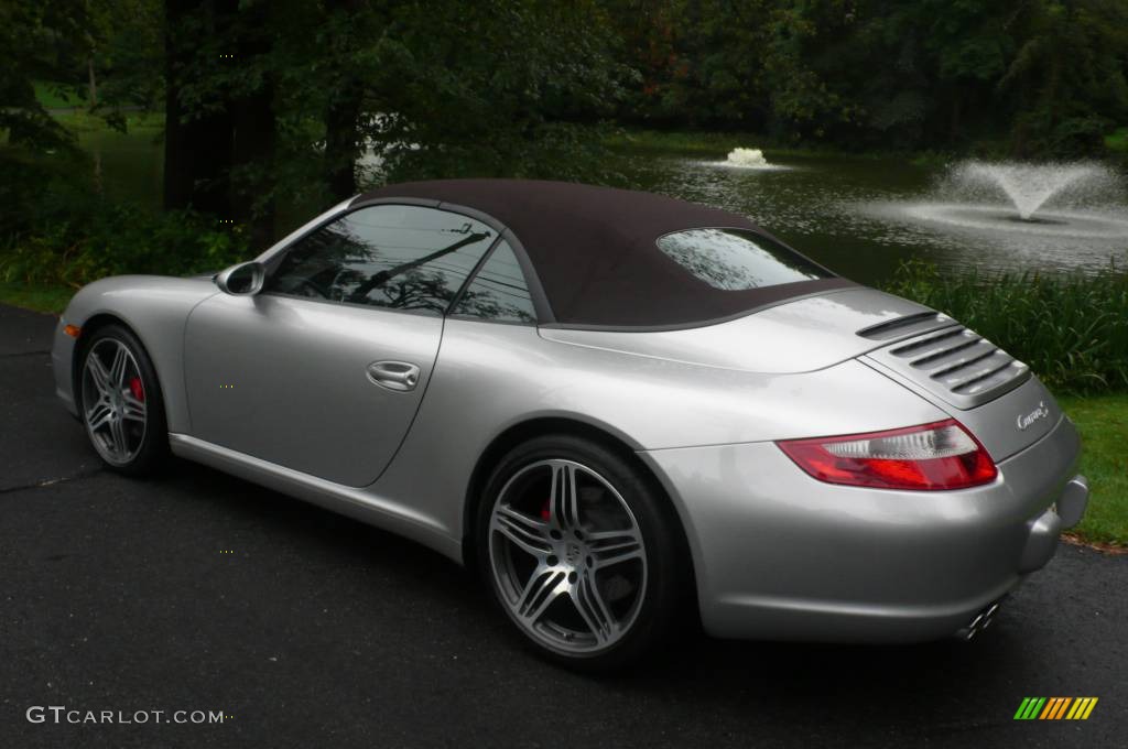 2007 911 Carrera S Cabriolet - Arctic Silver Metallic / Natural Leather Cocoa photo #4