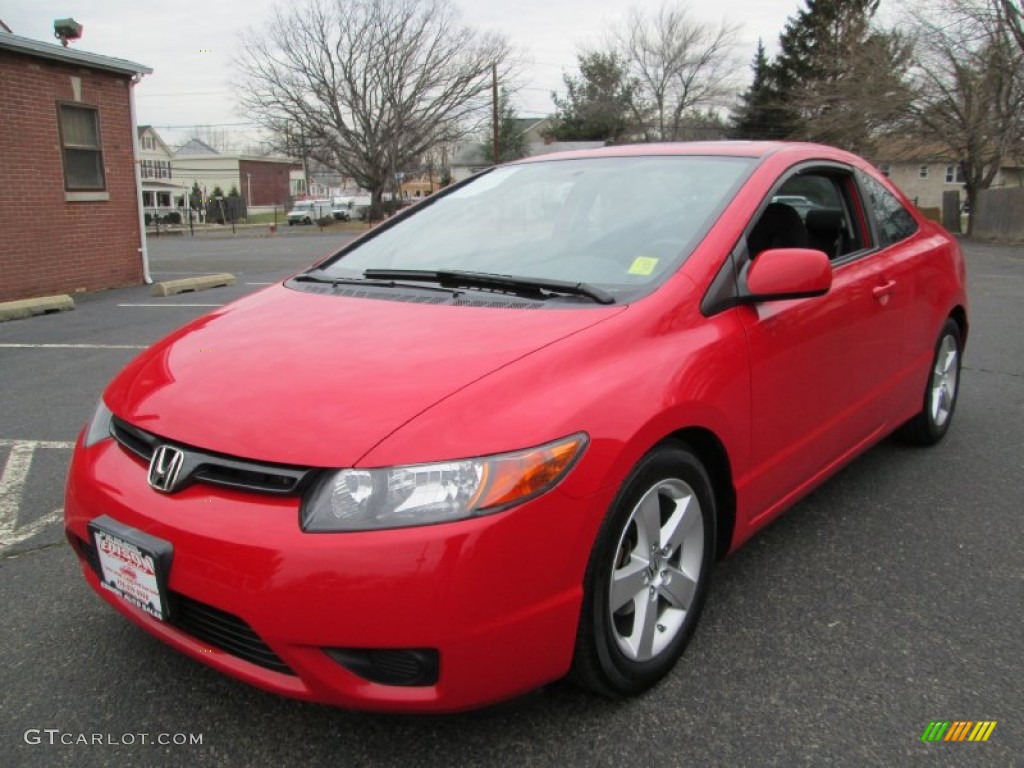 Rallye Red 2008 Honda Civic EX Coupe Exterior Photo #75789148