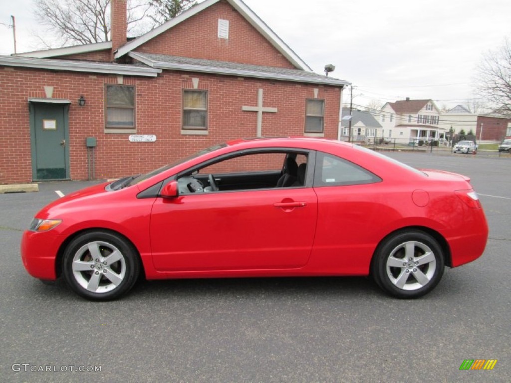Rallye Red 2008 Honda Civic EX Coupe Exterior Photo #75789164