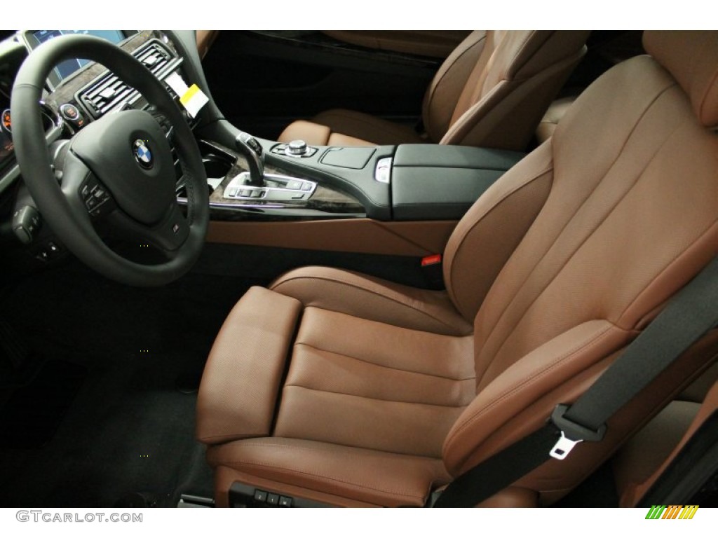 Cinnamon Brown Interior 2013 BMW 6 Series 640i Coupe Photo #75789326