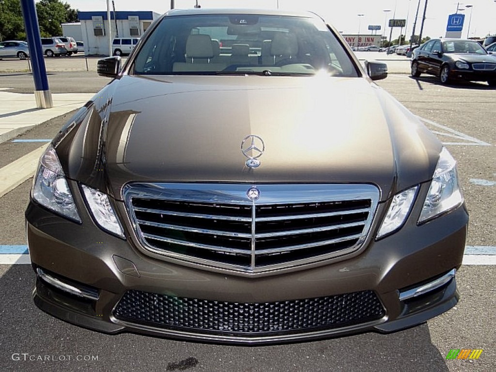 2013 E 350 Sedan - Indium Grey Metallic / Almond/Mocha photo #3