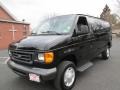 2007 Black Ford E Series Van E350 Super Duty XL Passenger  photo #2