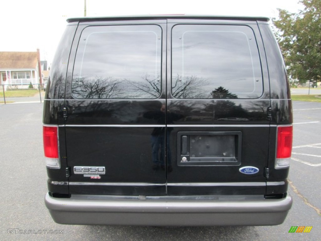 2007 E Series Van E350 Super Duty XL Passenger - Black / Medium Flint Grey photo #6
