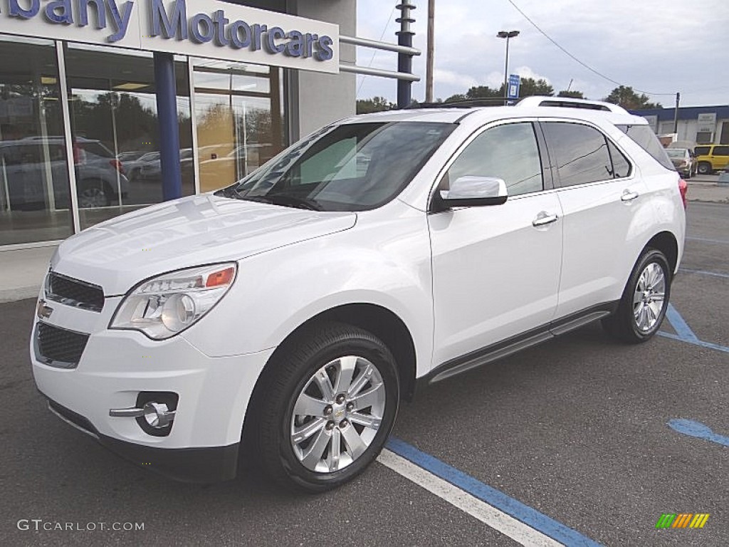 2010 Equinox LTZ - Summit White / Jet Black/Light Titanium photo #2