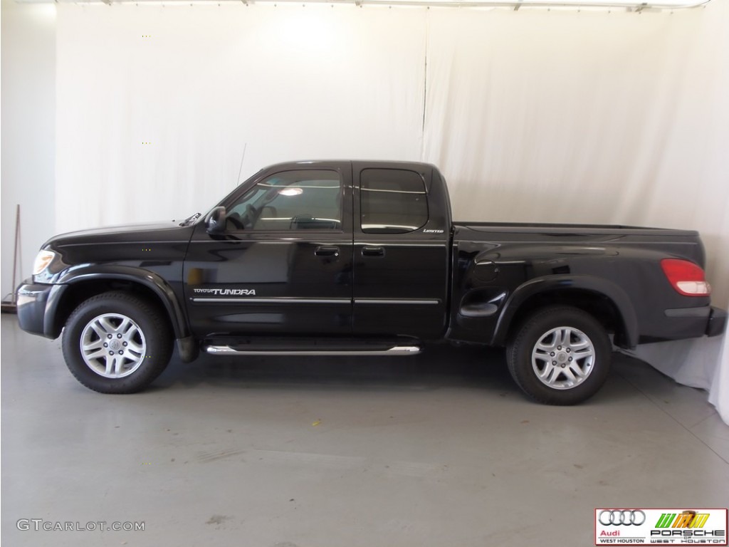 2005 Tundra Limited Access Cab - Black / Taupe photo #5