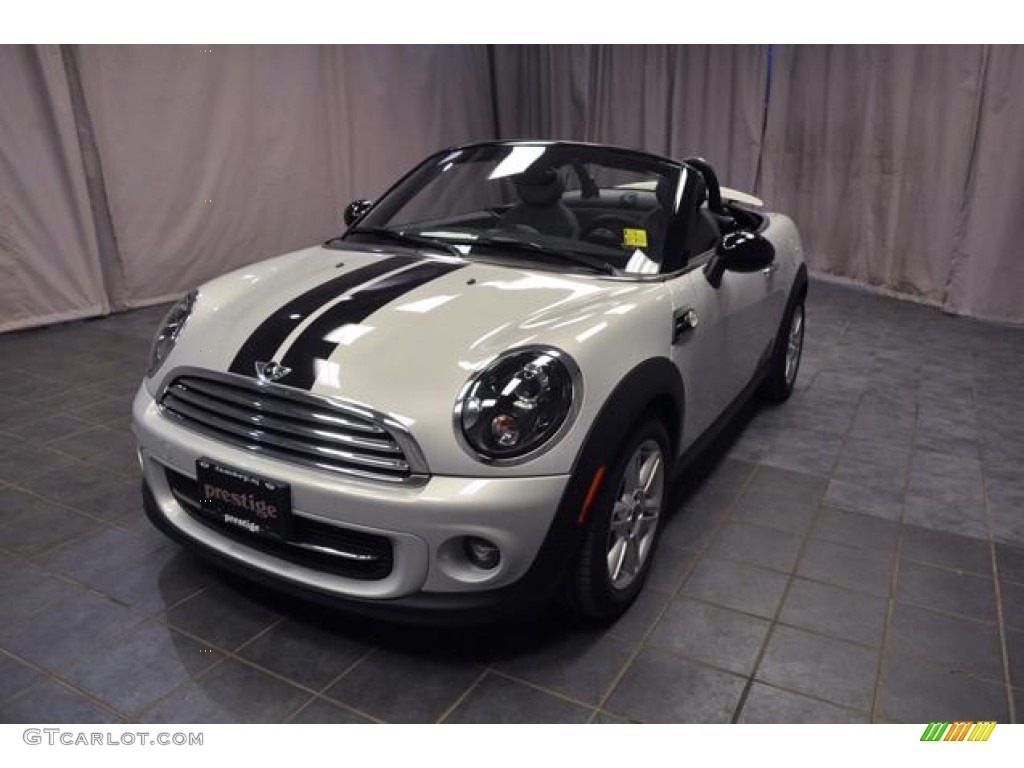 2013 Cooper Roadster - White Silver Metallic / Carbon Black photo #1