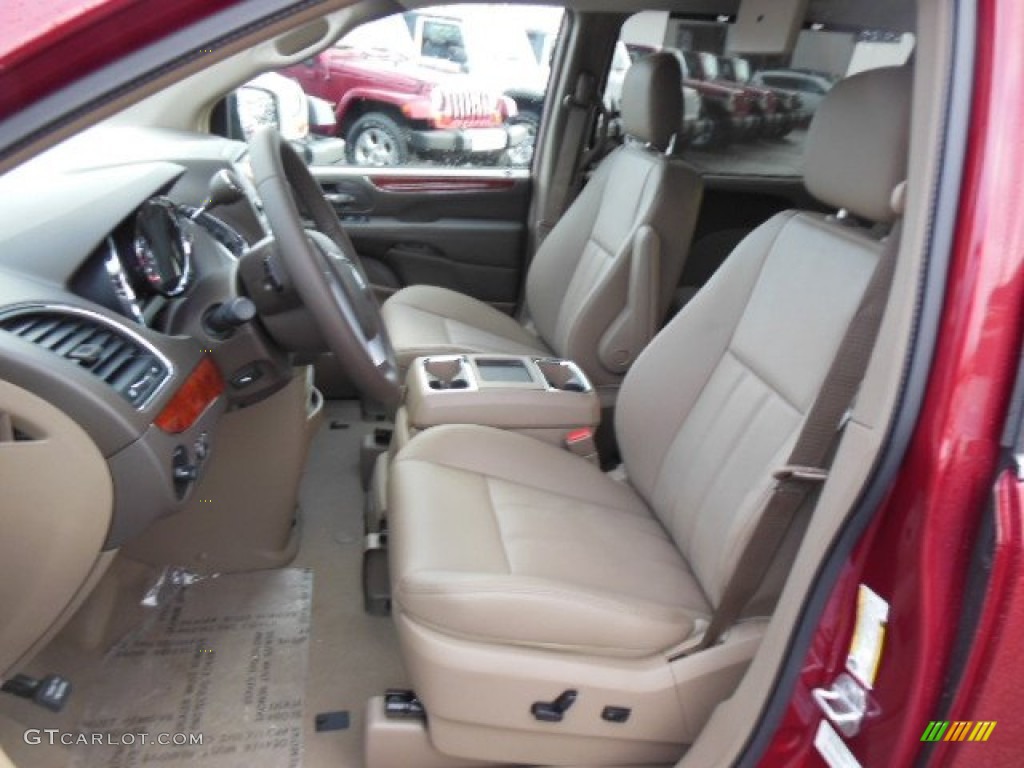 2013 Town & Country Touring - L - Deep Cherry Red Crystal Pearl / Dark Frost Beige/Medium Frost Beige photo #11