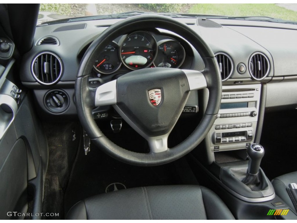 2008 Porsche Cayman Standard Cayman Model Black Steering Wheel Photo #75793923