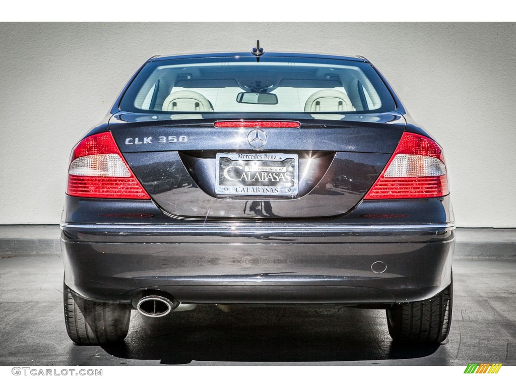 2009 CLK 350 Coupe - Majestic Black Metallic / Stone photo #3