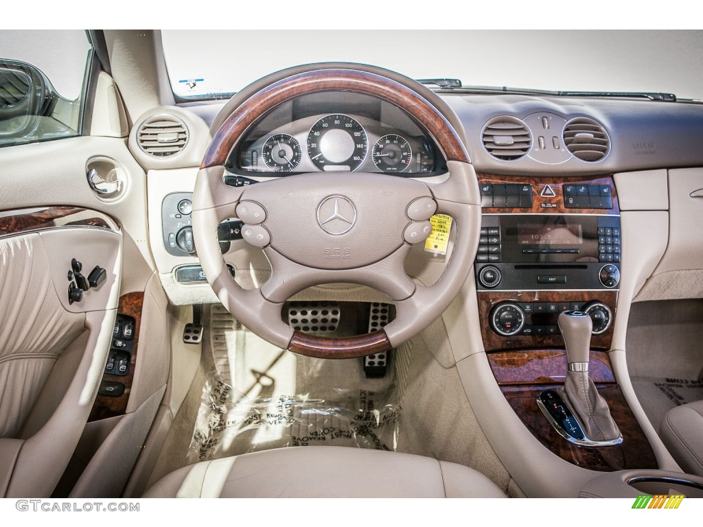 2009 Mercedes-Benz CLK 350 Coupe Stone Dashboard Photo #75794350
