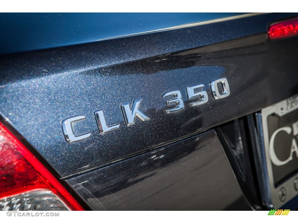 2009 CLK 350 Coupe - Majestic Black Metallic / Stone photo #7