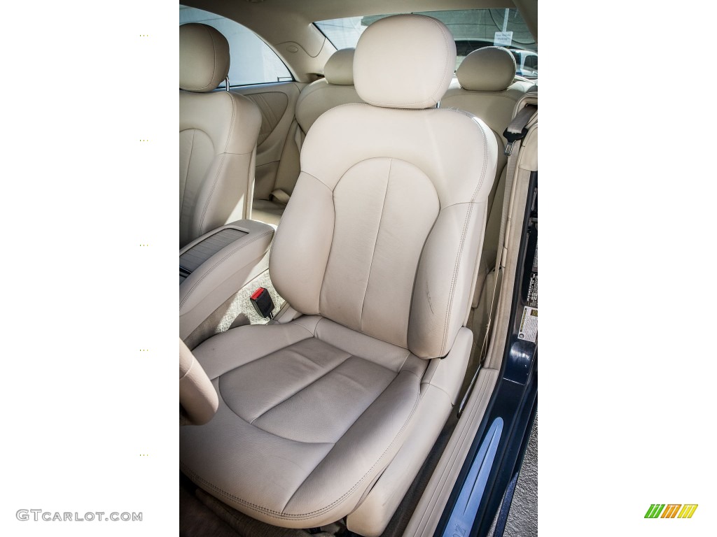2009 CLK 350 Coupe - Majestic Black Metallic / Stone photo #21