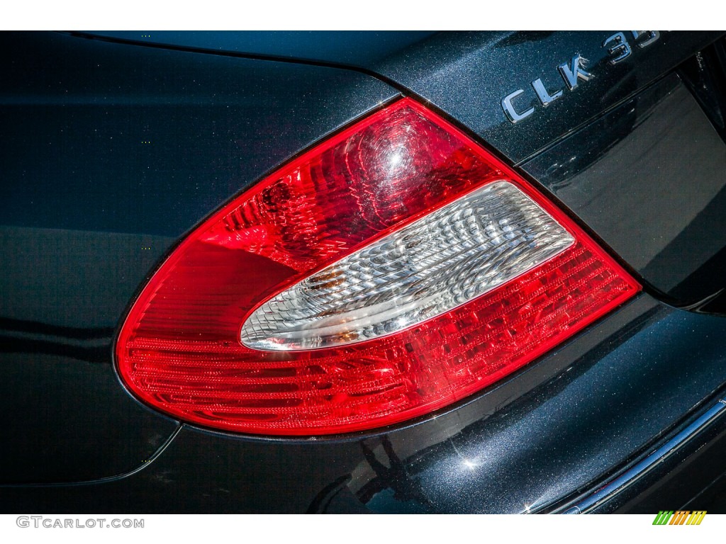2009 CLK 350 Coupe - Majestic Black Metallic / Stone photo #29