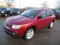 2013 Deep Cherry Red Crystal Pearl Jeep Compass Sport 4x4  photo #2