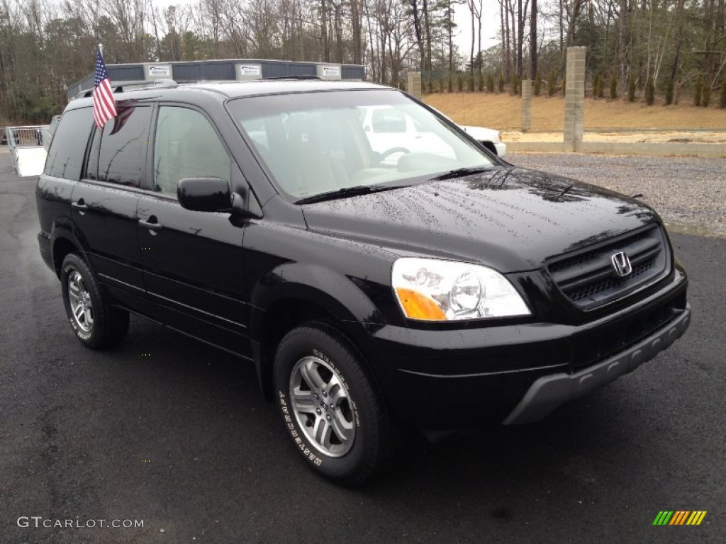 Nighthawk Black Pearl 2004 Honda Pilot EX 4WD Exterior Photo #75796663