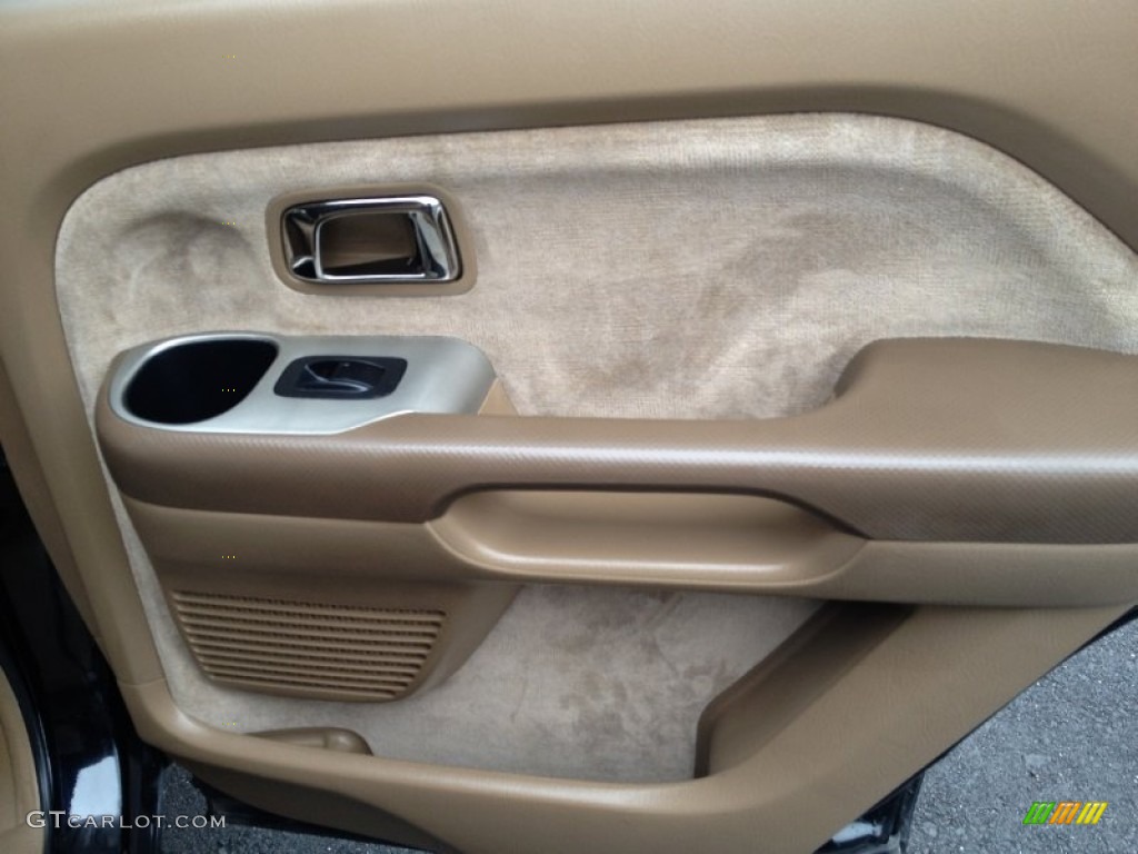 2004 Honda Pilot EX 4WD Saddle Door Panel Photo #75796780