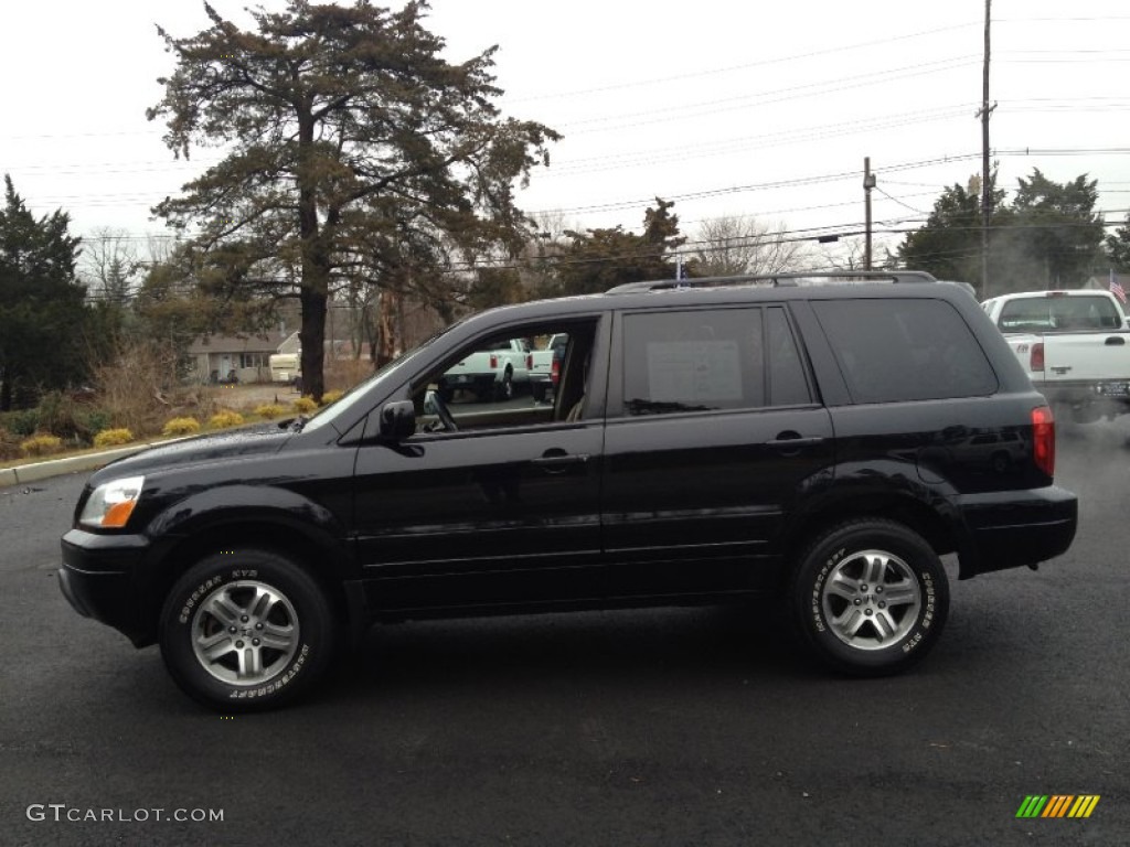 Nighthawk Black Pearl 2004 Honda Pilot EX 4WD Exterior Photo #75796919
