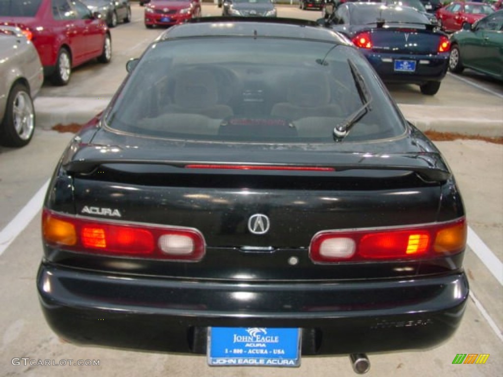 1997 Integra LS Coupe - New Black Pearl Metallic / Beige photo #3