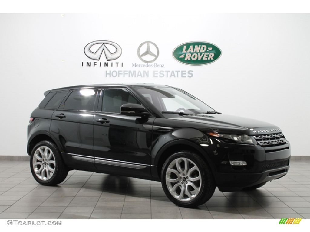 2013 Range Rover Evoque Pure - Santorini Black Metallic / Ebony photo #1