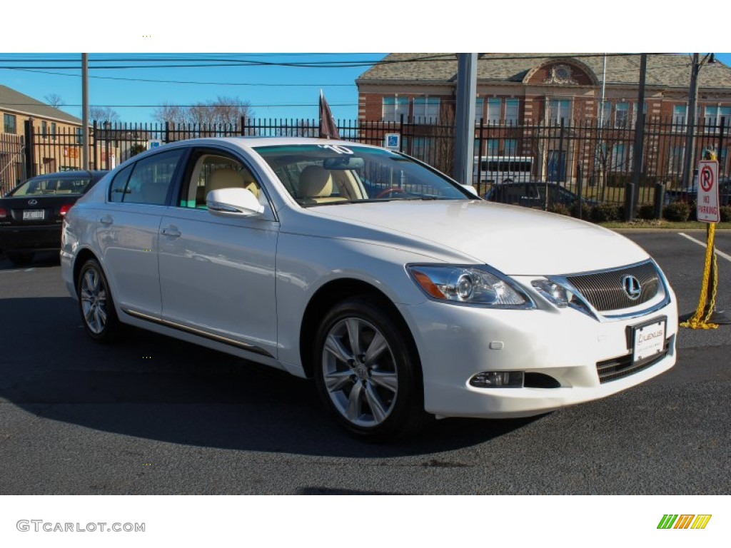 2010 GS 350 AWD - Starfire Pearl White / Parchment photo #7