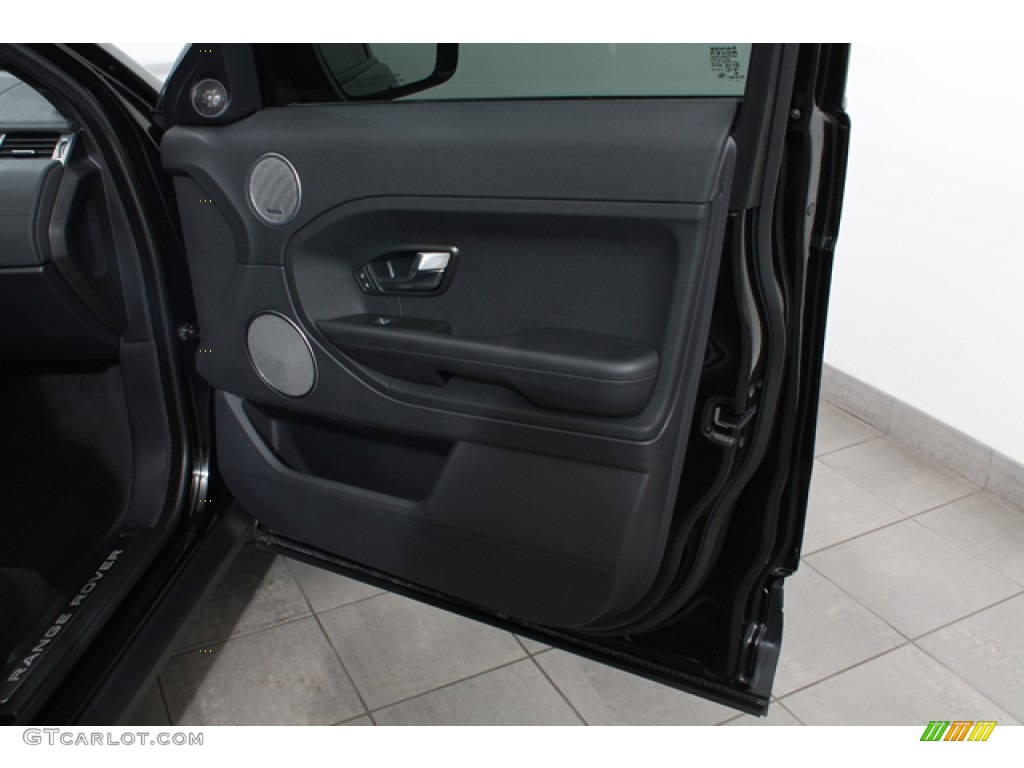 2013 Land Rover Range Rover Evoque Pure Ebony Door Panel Photo #75799063