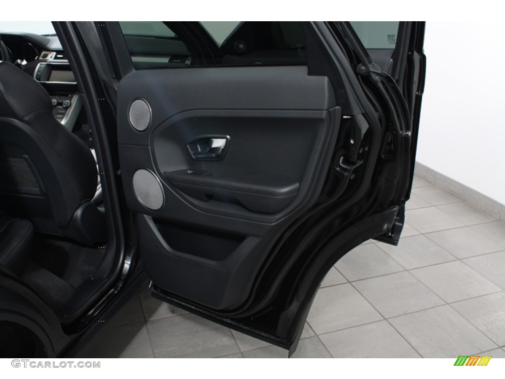 2013 Land Rover Range Rover Evoque Pure Ebony Door Panel Photo #75799081