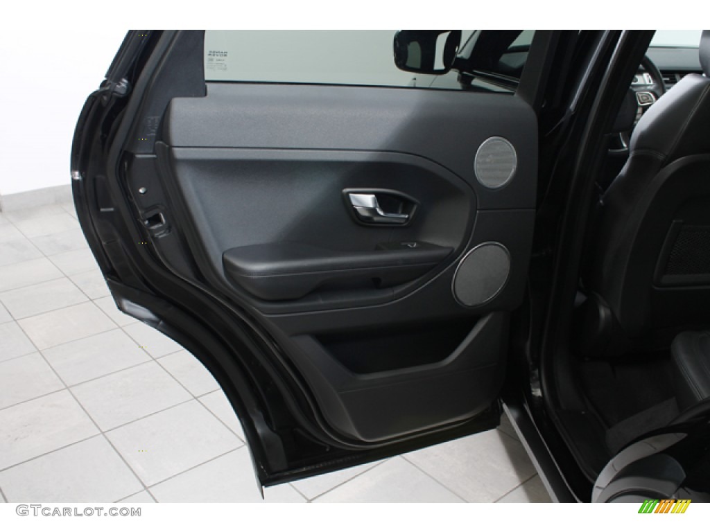 2013 Land Rover Range Rover Evoque Pure Ebony Door Panel Photo #75799111