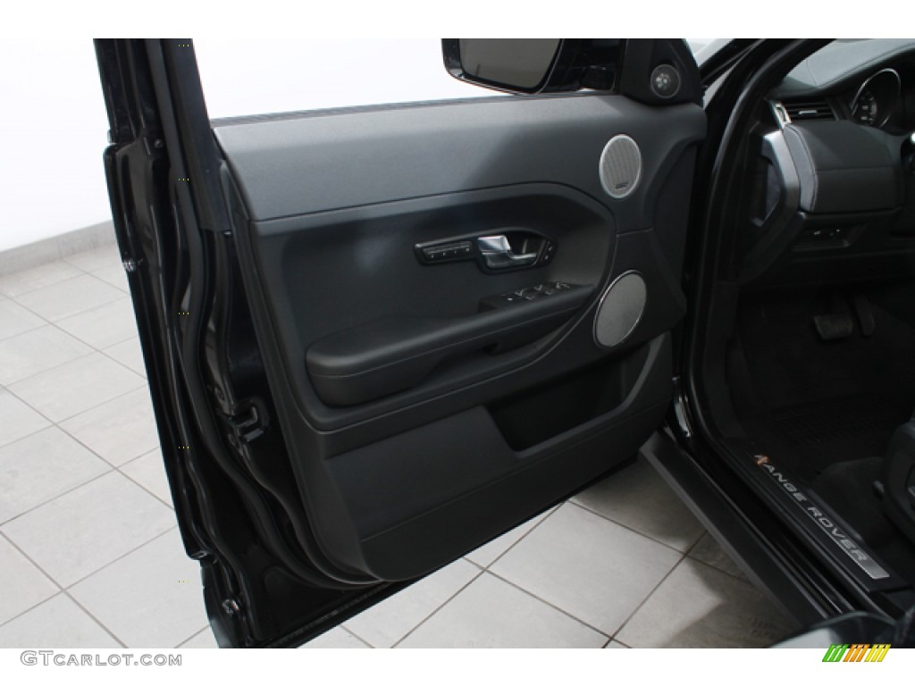 2013 Land Rover Range Rover Evoque Pure Ebony Door Panel Photo #75799126