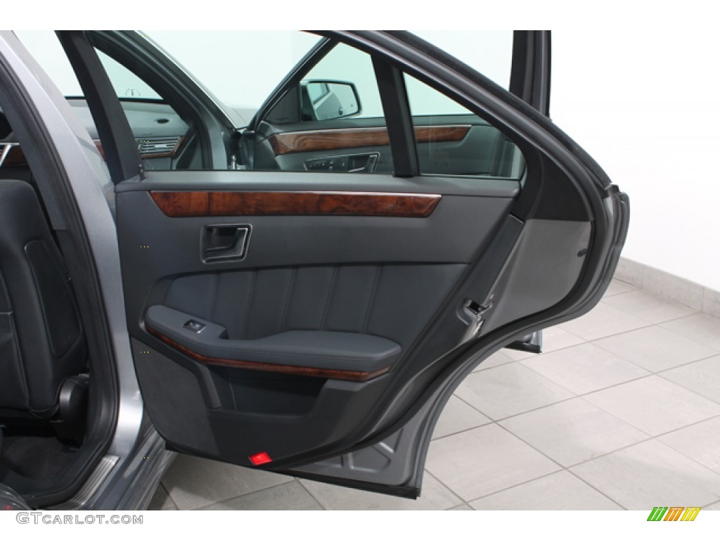 2012 Mercedes-Benz E 550 4Matic Sedan Black Door Panel Photo #75800686