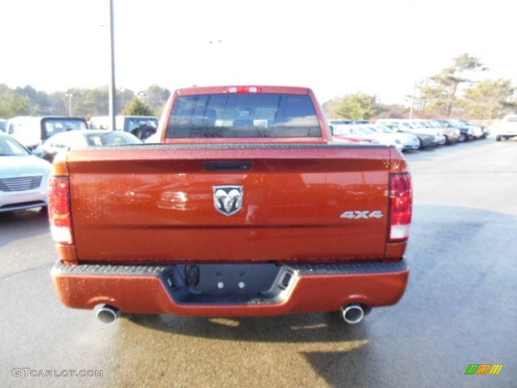 2013 1500 Express Quad Cab 4x4 - Copperhead Pearl / Black/Diesel Gray photo #7