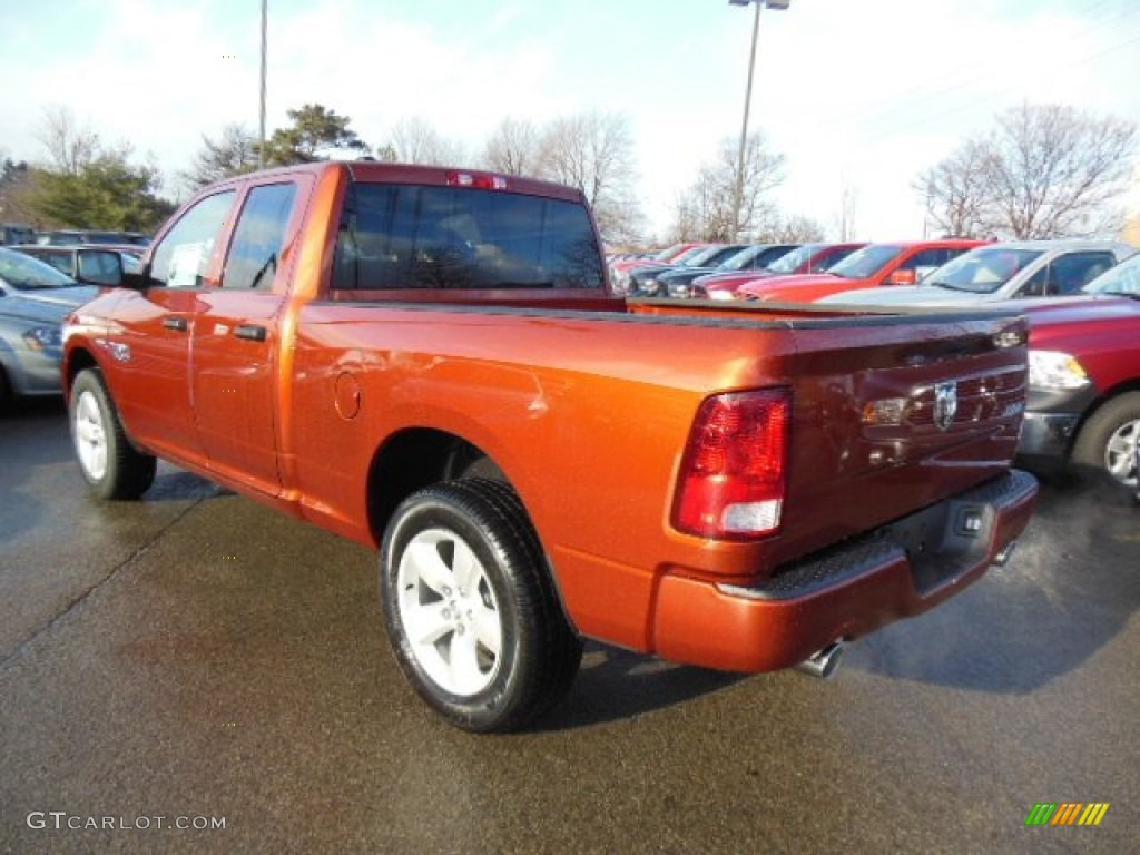 2013 1500 Express Quad Cab 4x4 - Copperhead Pearl / Black/Diesel Gray photo #8