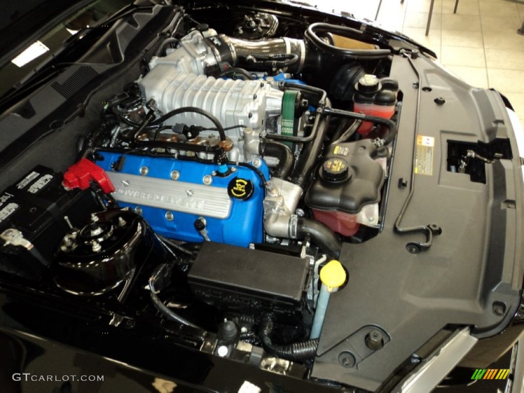 2011 Ford Mustang Shelby GT500 Coupe 5.4 Liter SVT Supercharged DOHC 32-Valve V8 Engine Photo #75804565