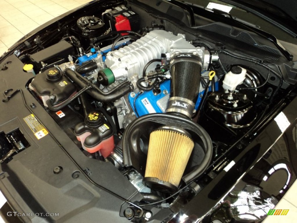 2011 Ford Mustang Shelby GT500 Coupe 5.4 Liter SVT Supercharged DOHC 32-Valve V8 Engine Photo #75804586