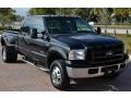 2001 Black Ford F350 Super Duty Lariat Crew Cab 4x4 Dually  photo #9