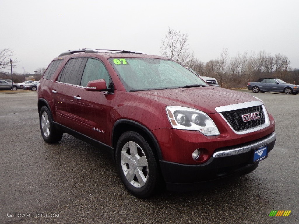 2007 Acadia SLT AWD - Red Jewel Tintcoat / Titanium photo #1