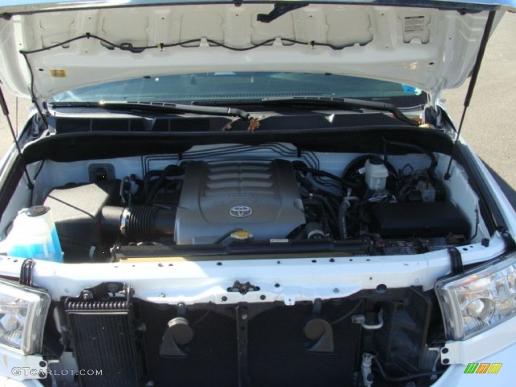 2008 Tundra SR5 Double Cab 4x4 - Super White / Graphite Gray photo #23