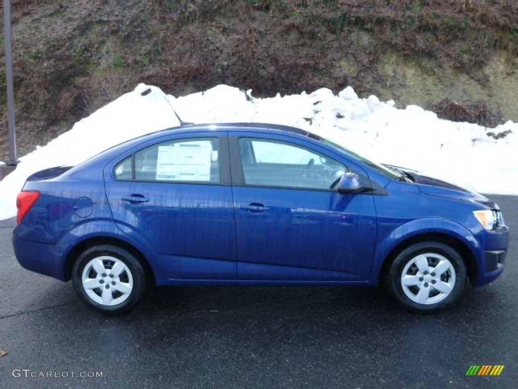 Blue Topaz Metallic 2013 Chevrolet Sonic LS Sedan Exterior Photo #75805897