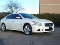 2009 Winter Frost White Nissan Maxima 3.5 SV Sport  photo #1