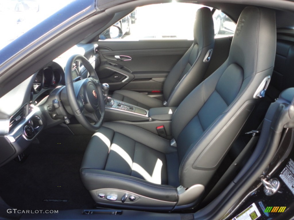 Black Interior 2012 Porsche New 911 Carrera Cabriolet Photo #75806872