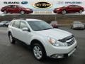 2011 Satin White Pearl Subaru Outback 2.5i Premium Wagon  photo #1