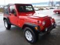 2005 Flame Red Jeep Wrangler Rubicon 4x4  photo #8