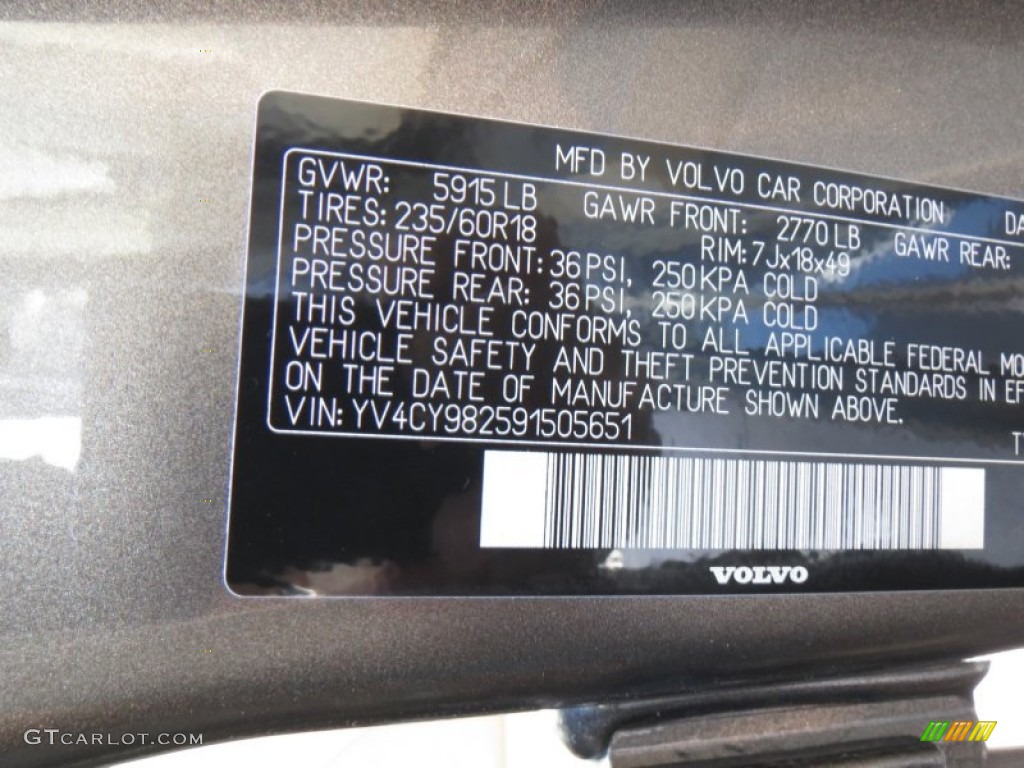 2009 XC90 3.2 - Oyster Grey Metallic / Sandstone photo #14