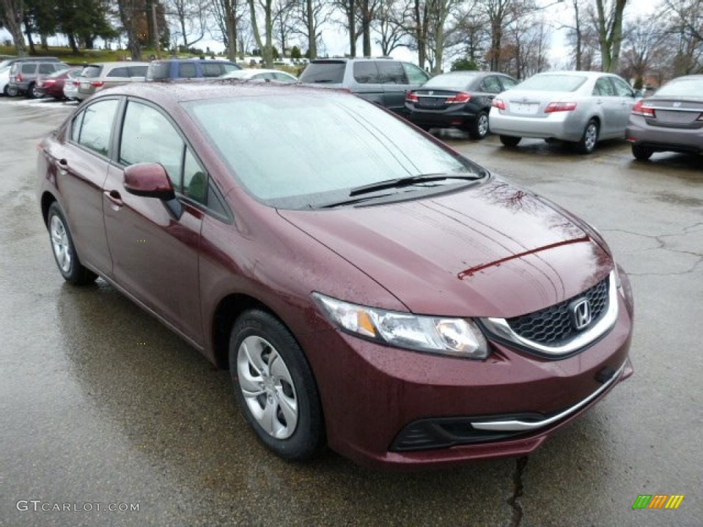Crimson Red Pearl 2013 Honda Civic LX Sedan Exterior Photo #75809808