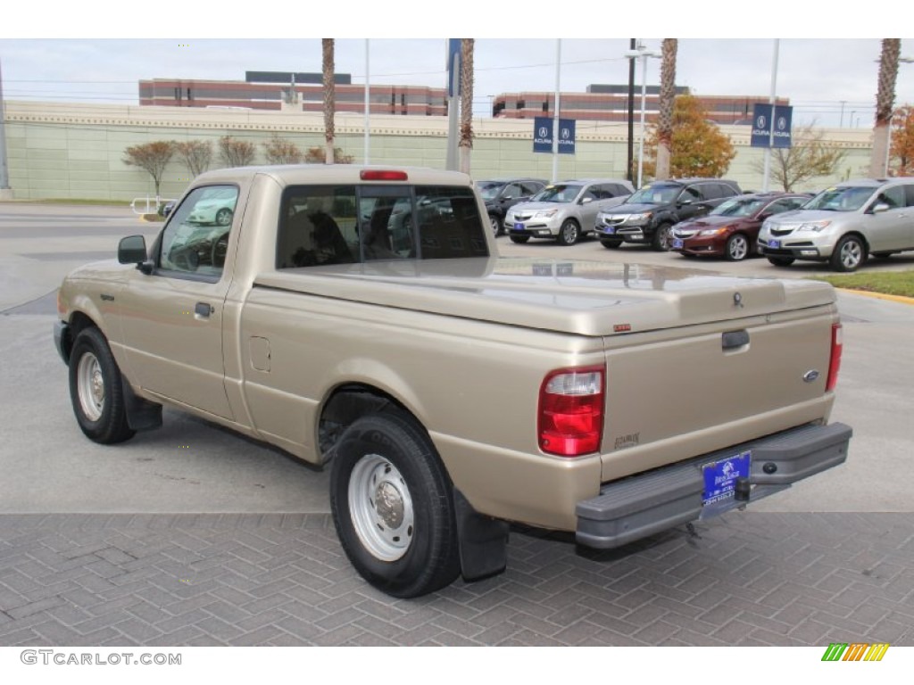 2002 Ranger XL Regular Cab - Harvest Gold Metallic / Medium Prairie Tan photo #7