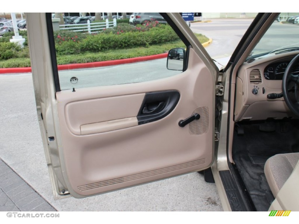 2002 Ranger XL Regular Cab - Harvest Gold Metallic / Medium Prairie Tan photo #9