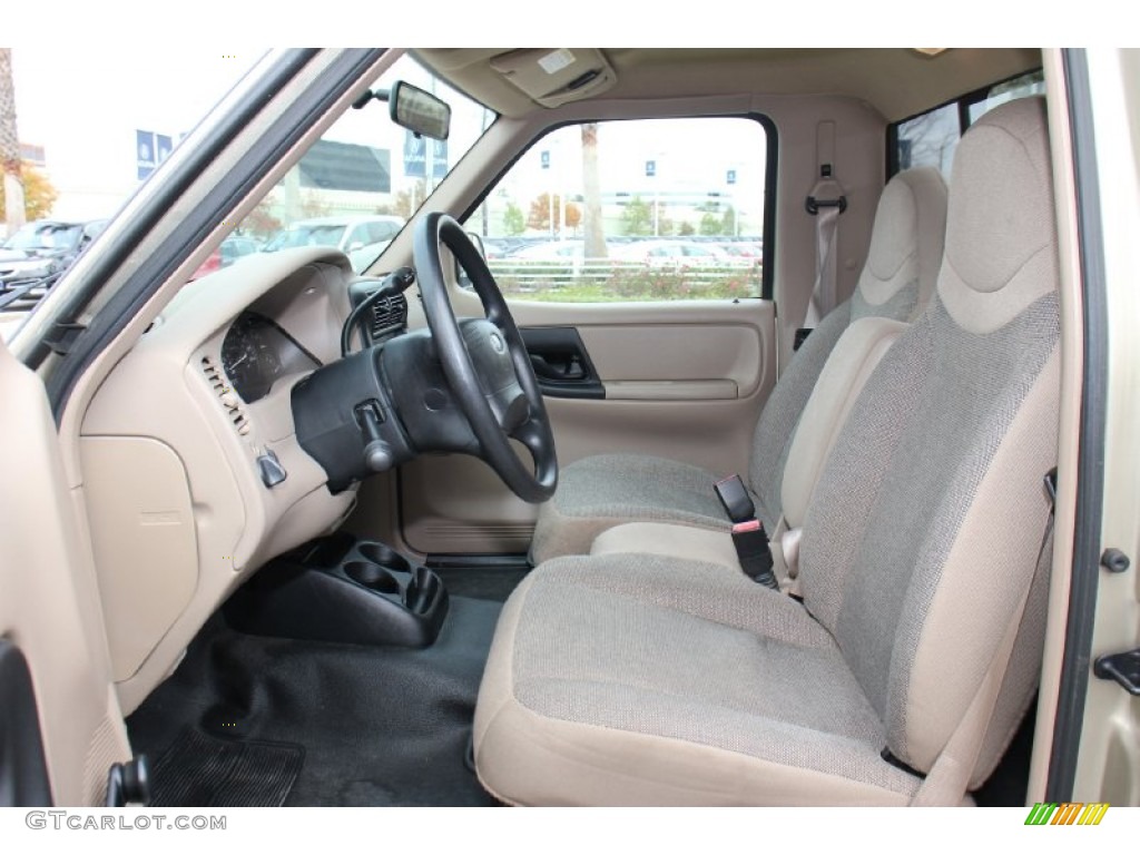 2002 Ranger XL Regular Cab - Harvest Gold Metallic / Medium Prairie Tan photo #10