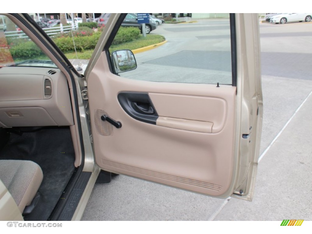 2002 Ranger XL Regular Cab - Harvest Gold Metallic / Medium Prairie Tan photo #11