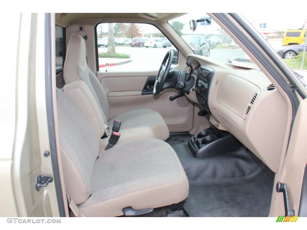 2002 Ranger XL Regular Cab - Harvest Gold Metallic / Medium Prairie Tan photo #12