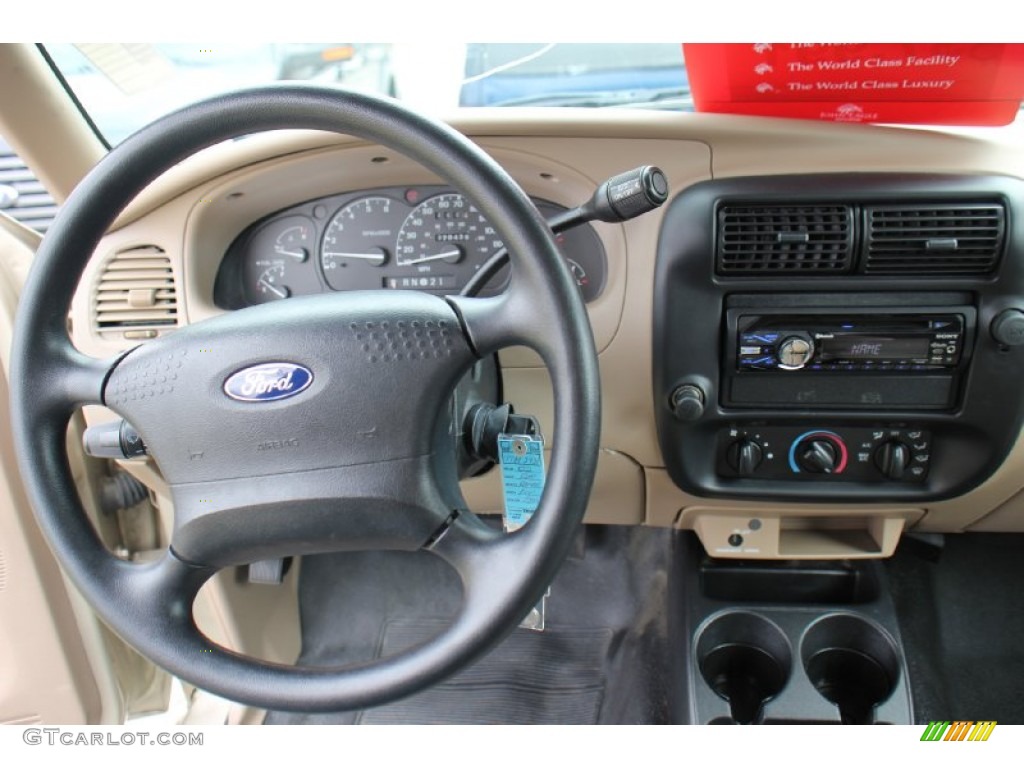 2002 Ranger XL Regular Cab - Harvest Gold Metallic / Medium Prairie Tan photo #14