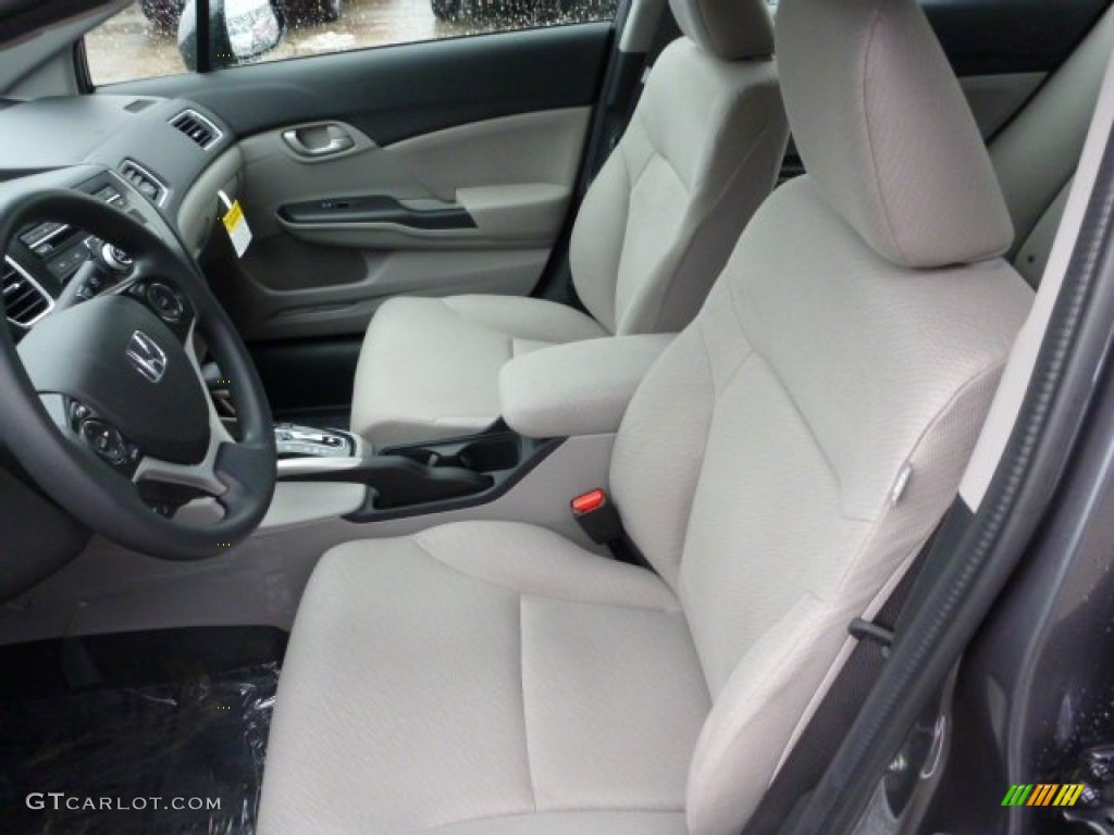 Gray Interior 2013 Honda Civic LX Sedan Photo #75810562